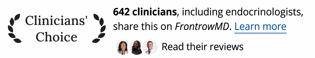 642 clinicians share this on FrontrowMD. Read their reviews